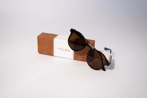 Vellion Round Logo Sunglasses